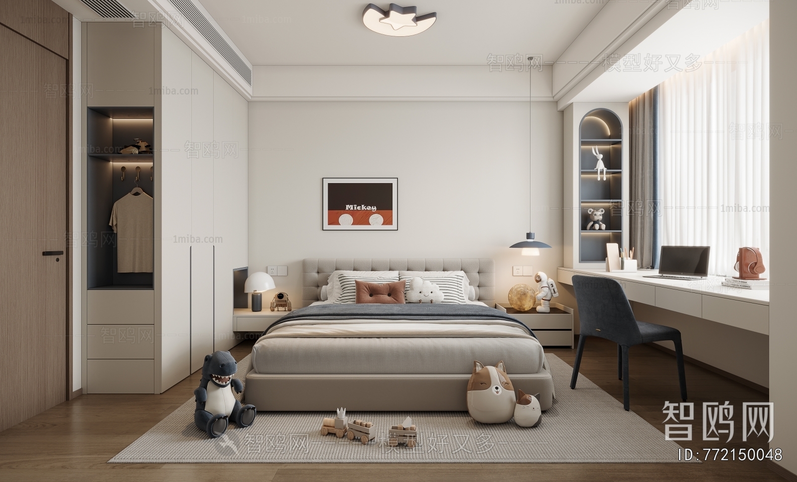 Modern Boy's Room And Son's Room