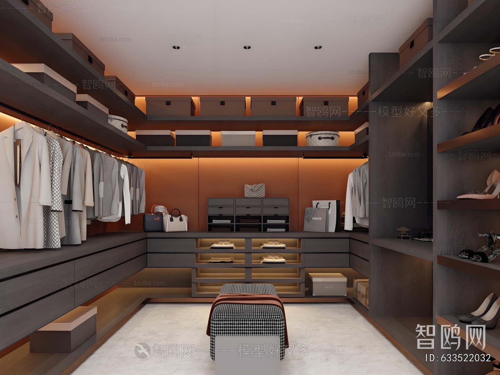 Modern Clothes Storage Area