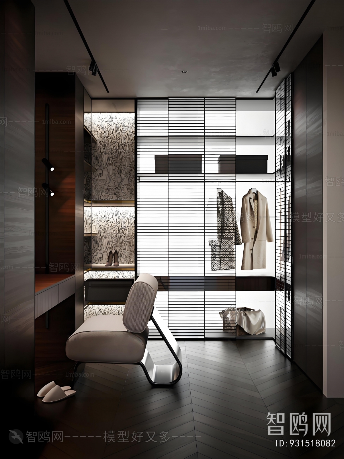 Modern Clothes Storage Area