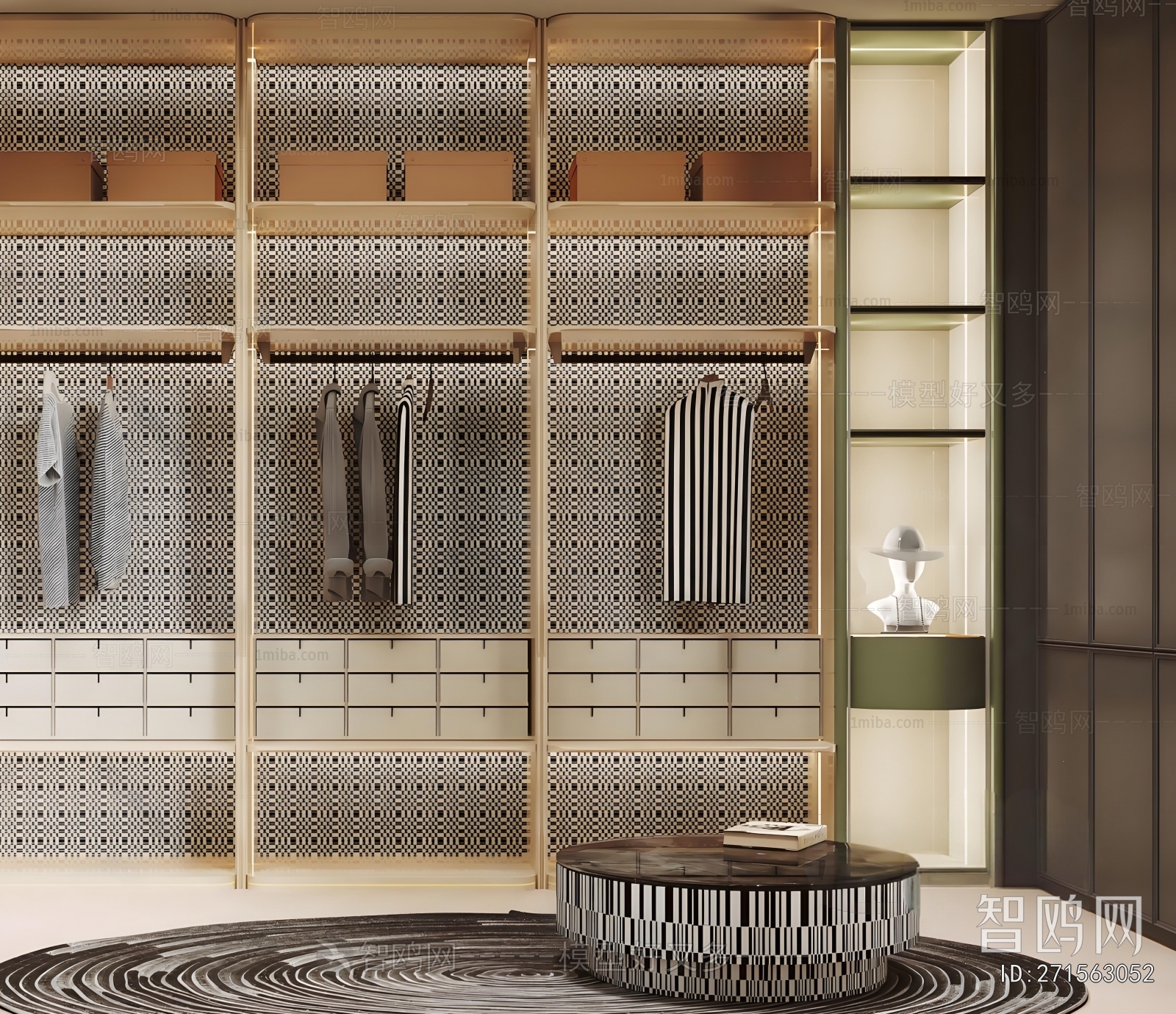 Modern Clothes Storage Area