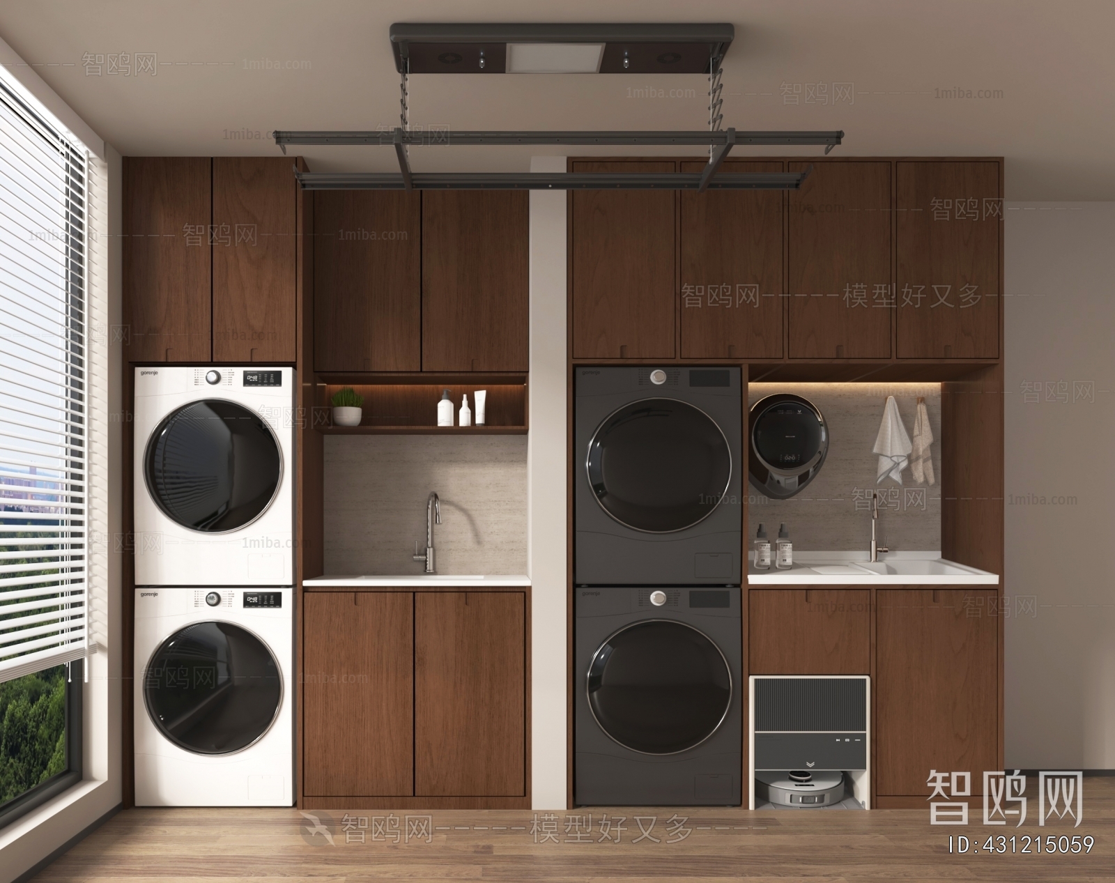 Modern Laundry Cabinet