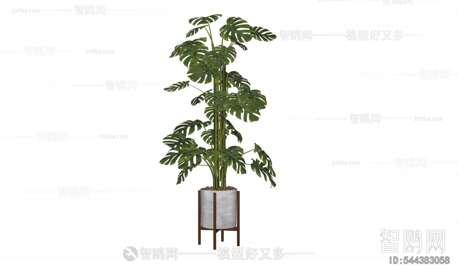 Modern Ground Green Plant Potted Plants