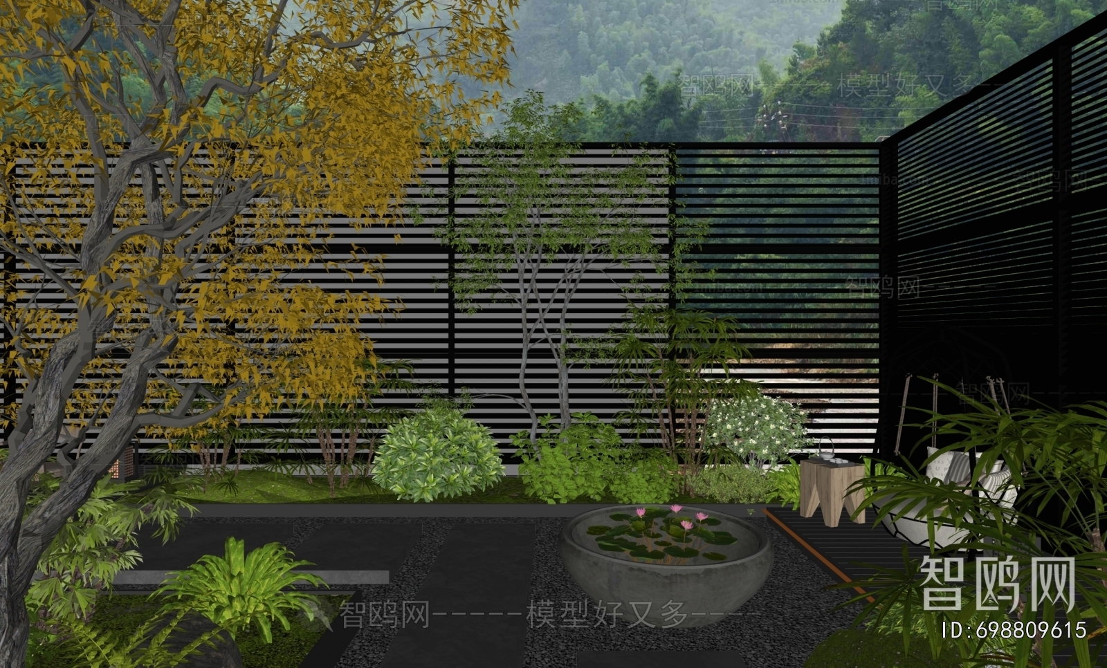 Modern Courtyard/landscape