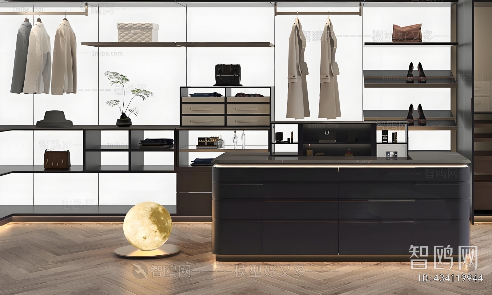 Modern Clothes Storage Area