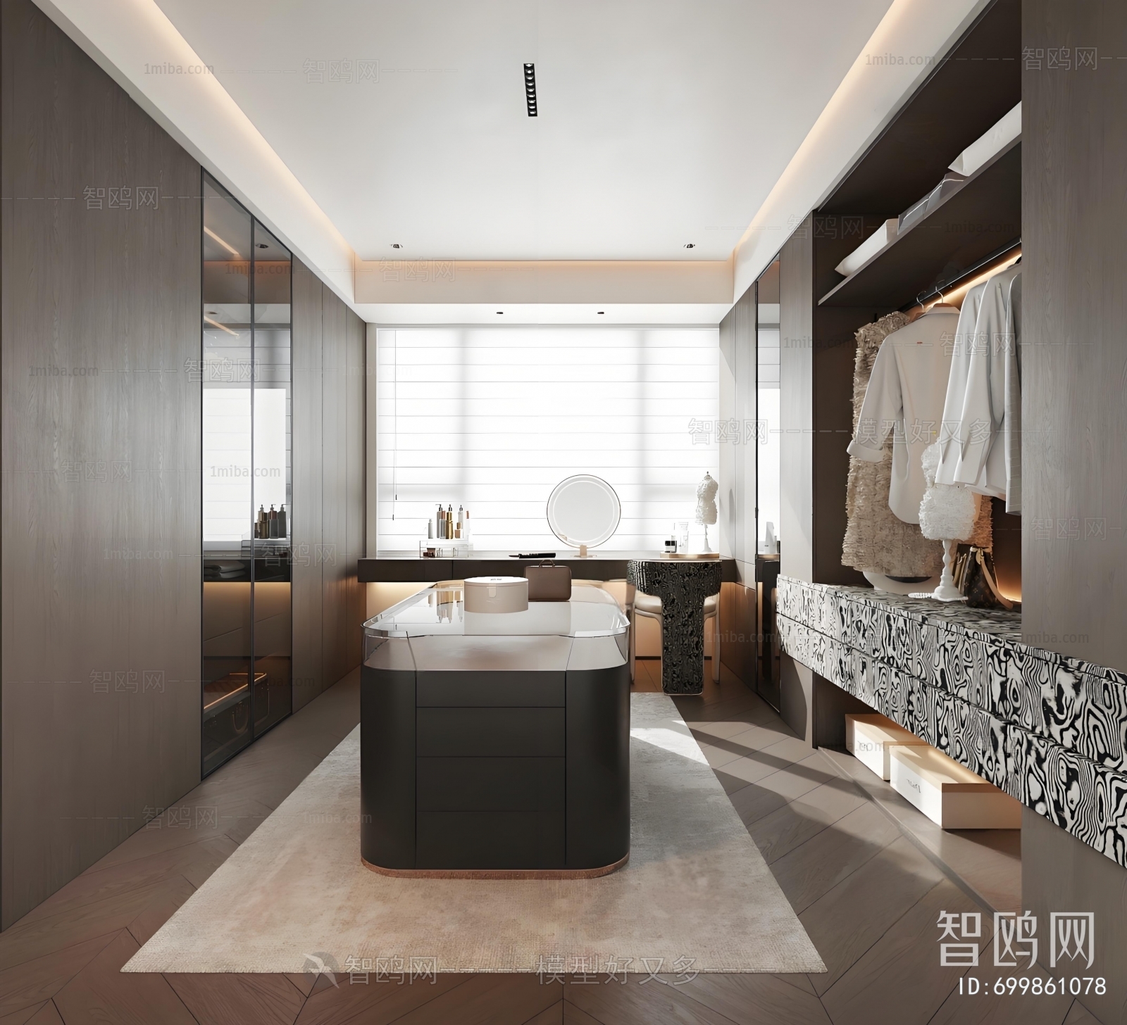 Modern Clothes Storage Area