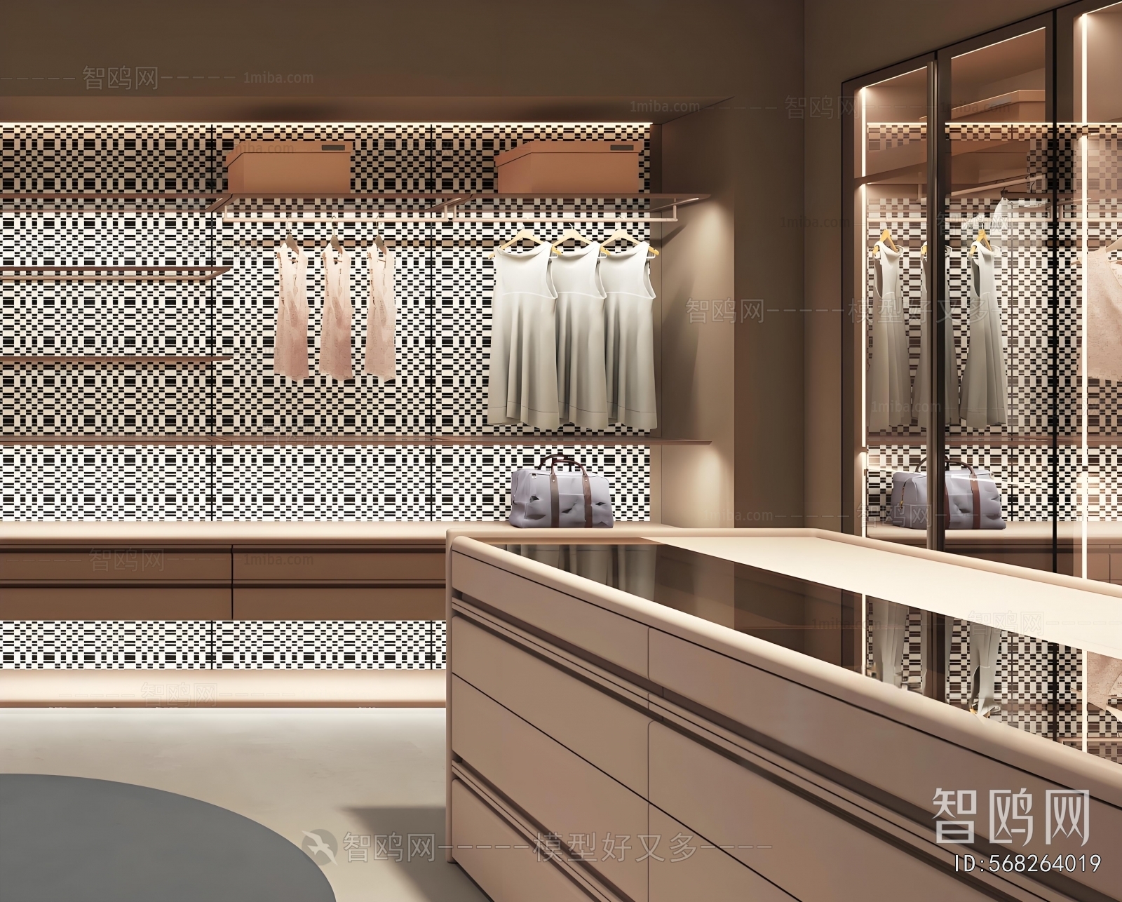 Modern Clothes Storage Area