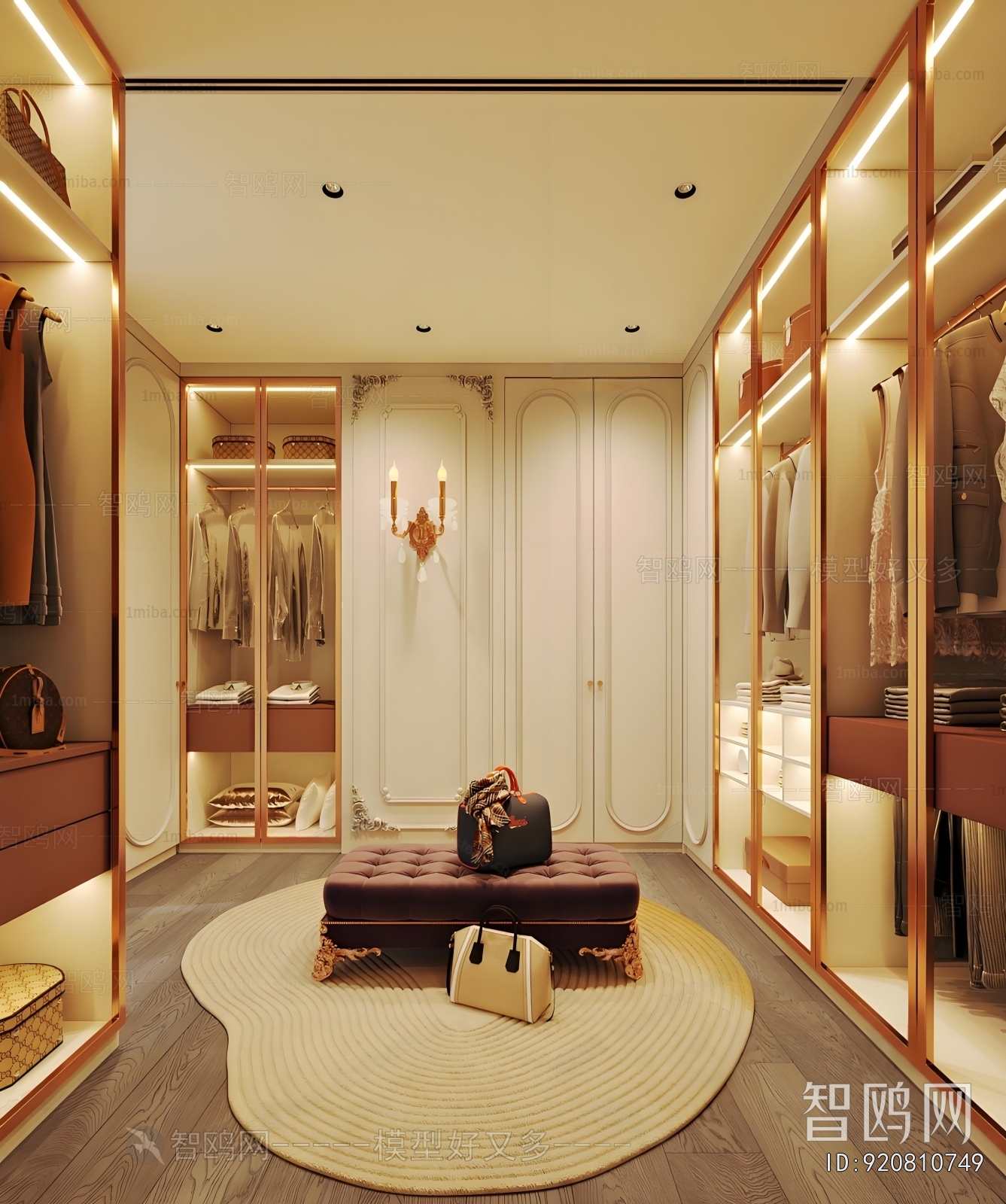 French Style Clothes Storage Area