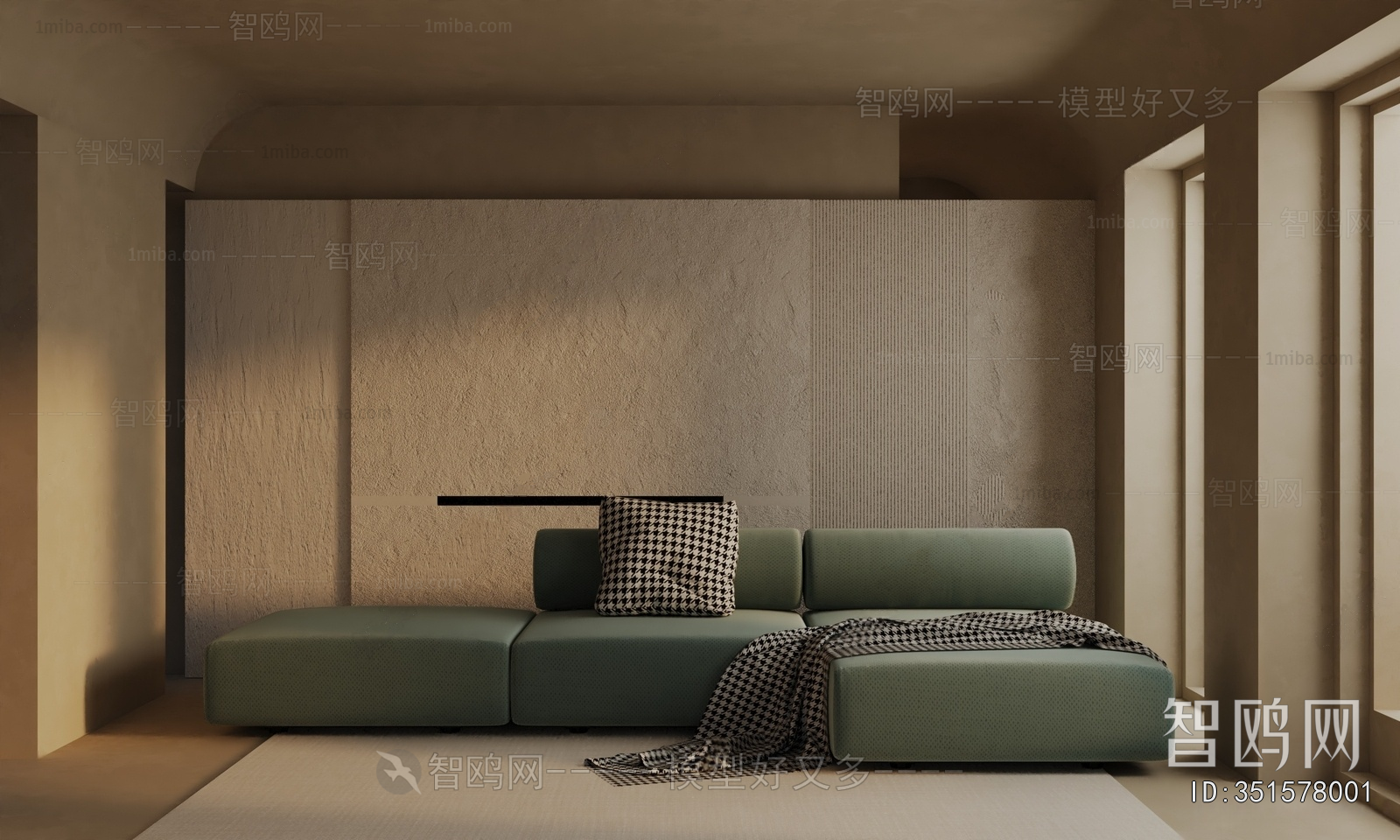 Wabi-sabi Style A Living Room