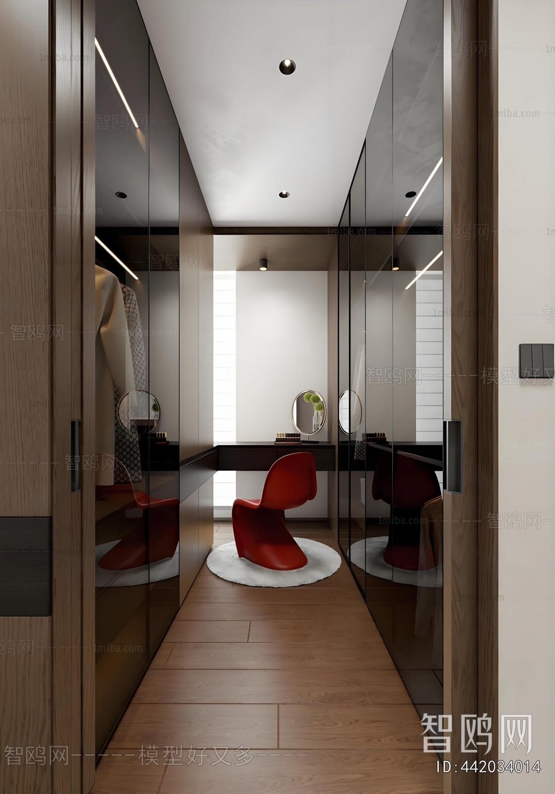 Modern Clothes Storage Area