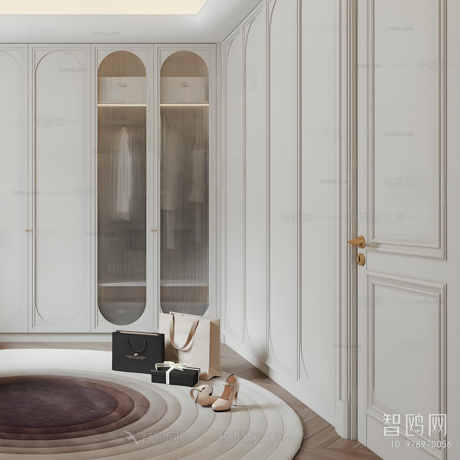 French Style Clothes Storage Area