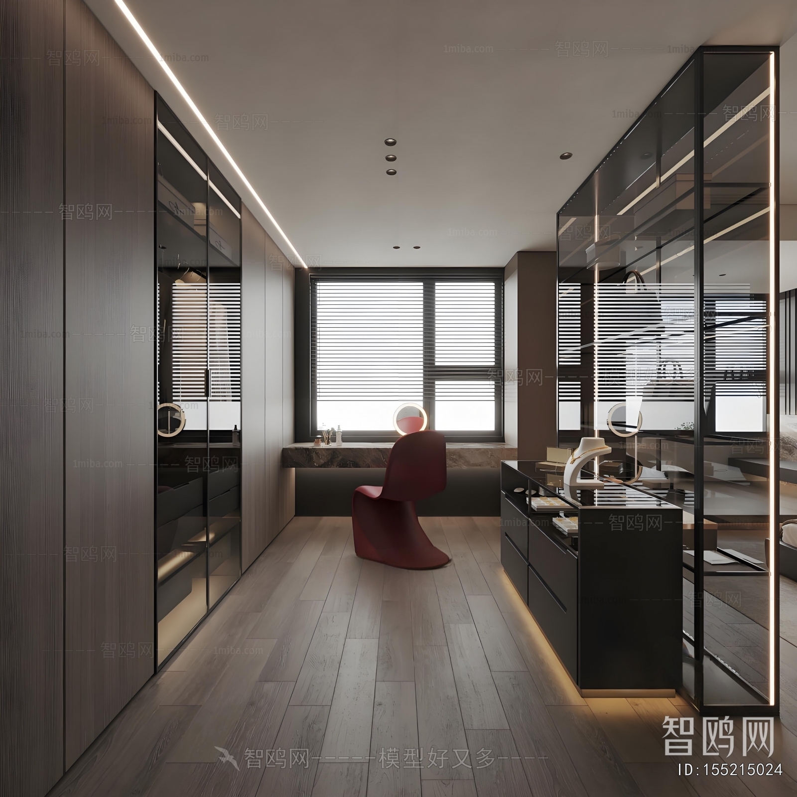 Modern Clothes Storage Area