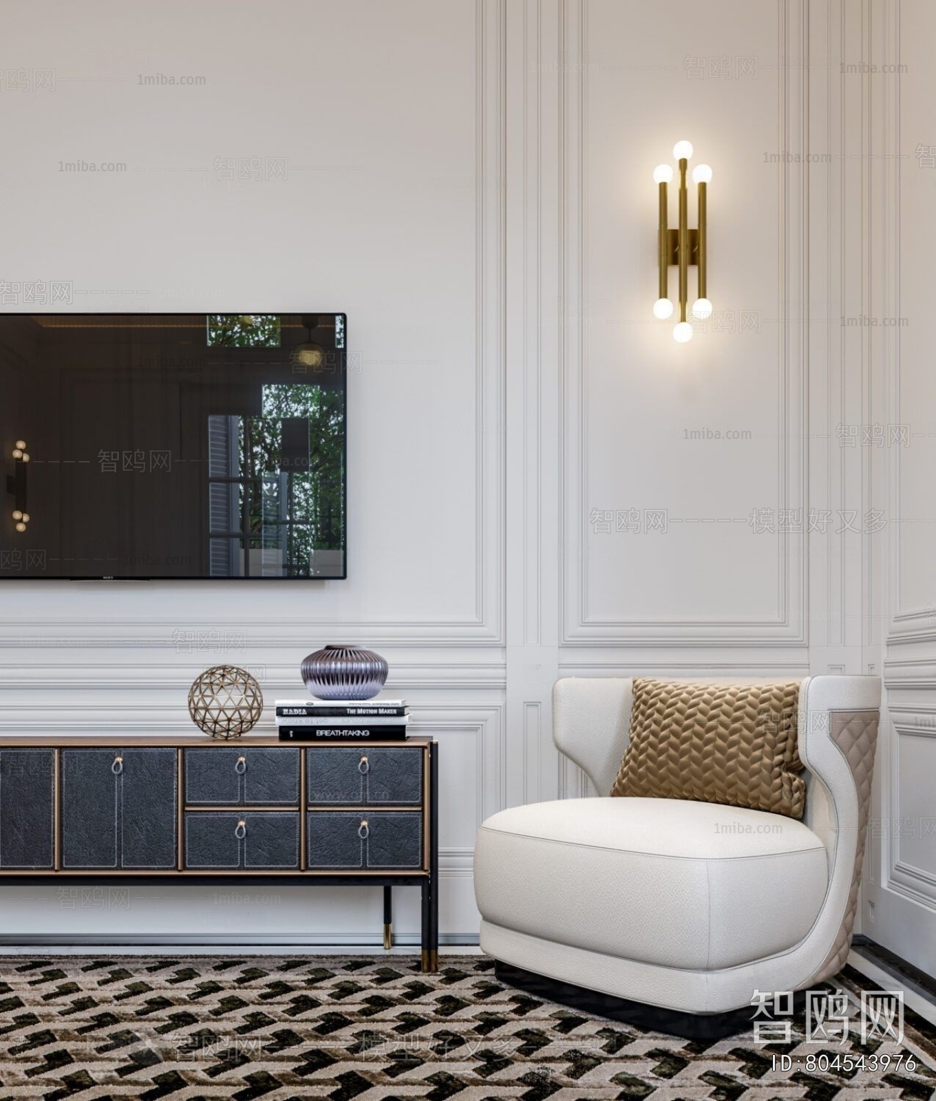 Simple European Style A Living Room