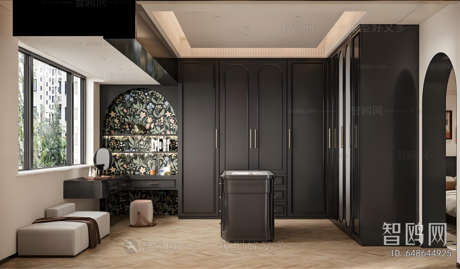 French Style Clothes Storage Area