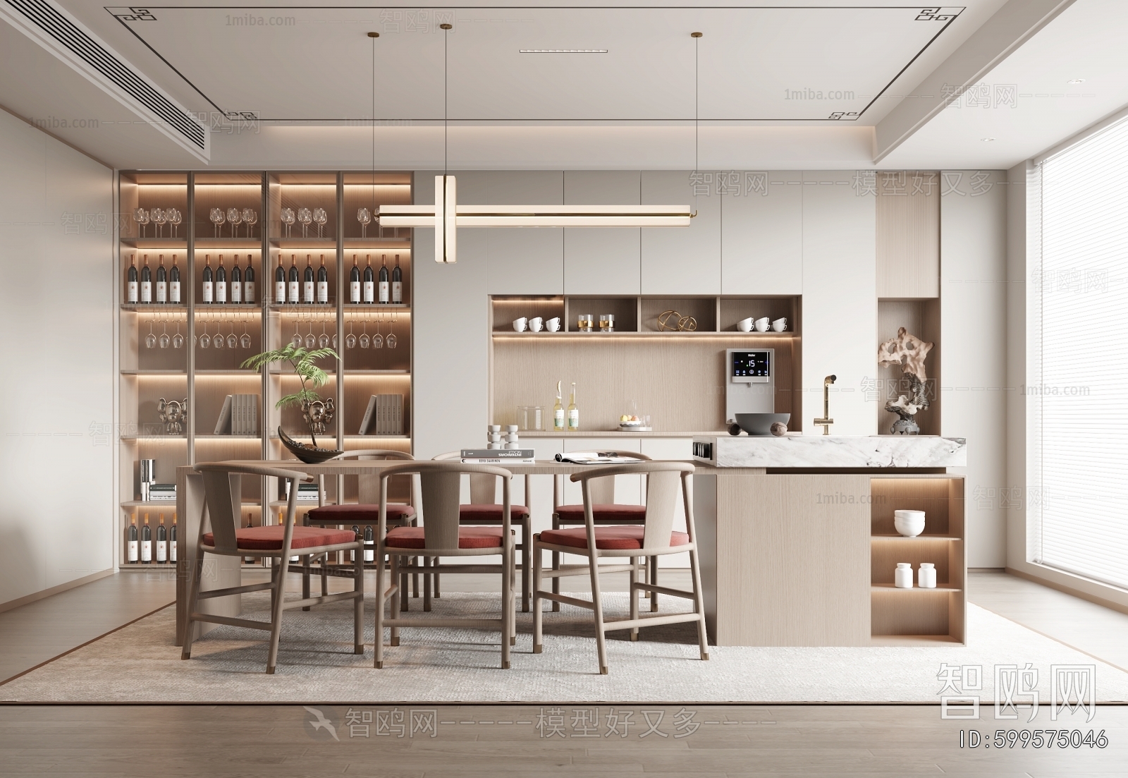 New Chinese Style Dining Room