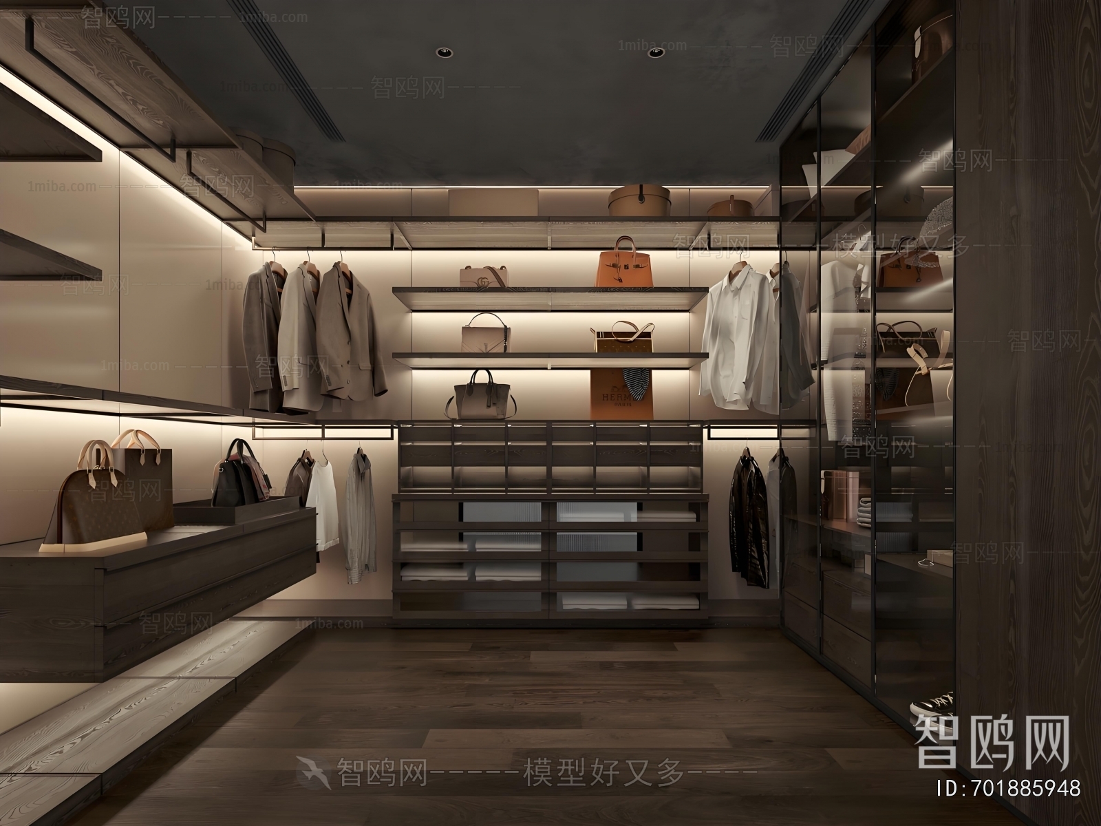 Modern Clothes Storage Area