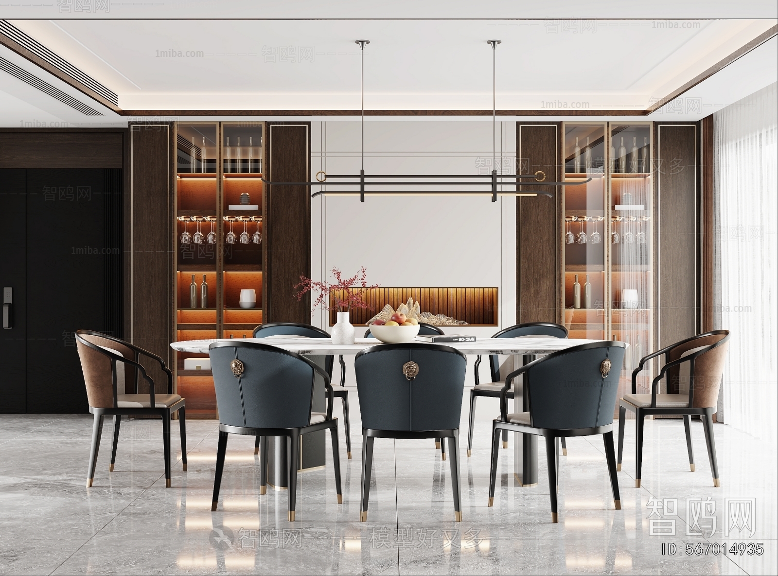 New Chinese Style Dining Room