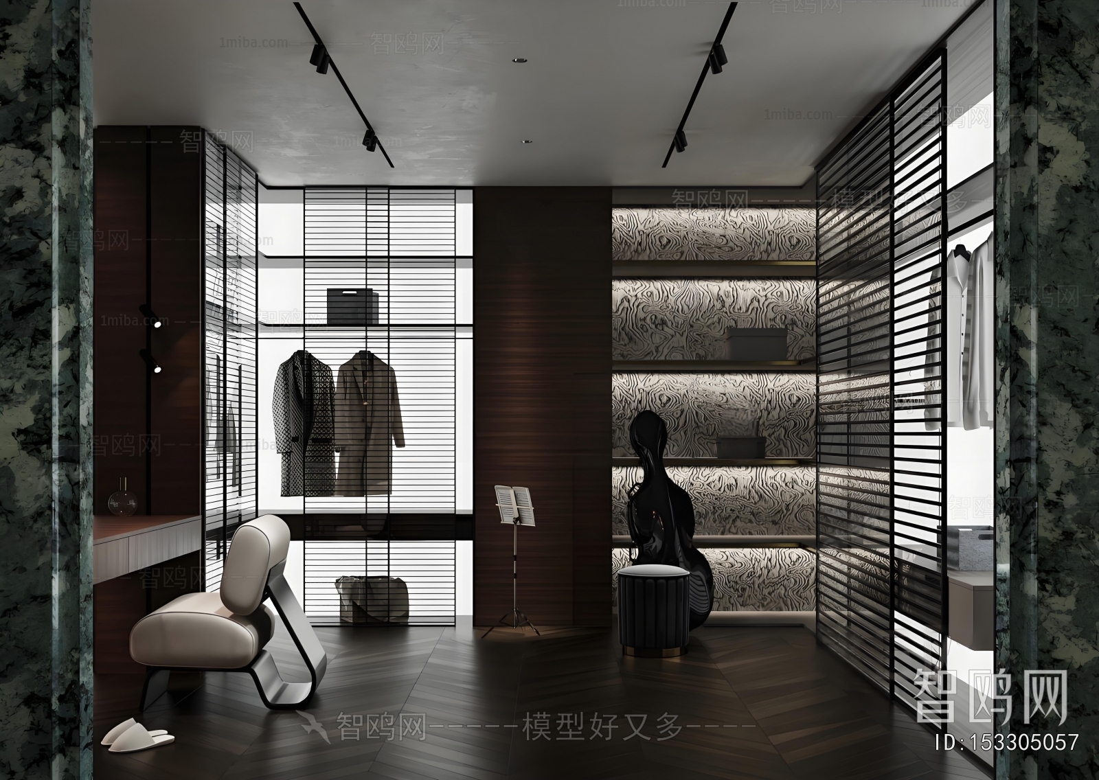 Modern Clothes Storage Area