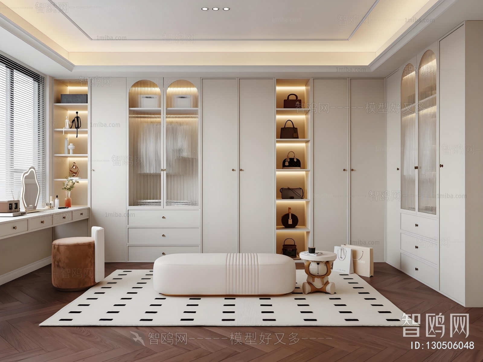 French Style Clothes Storage Area
