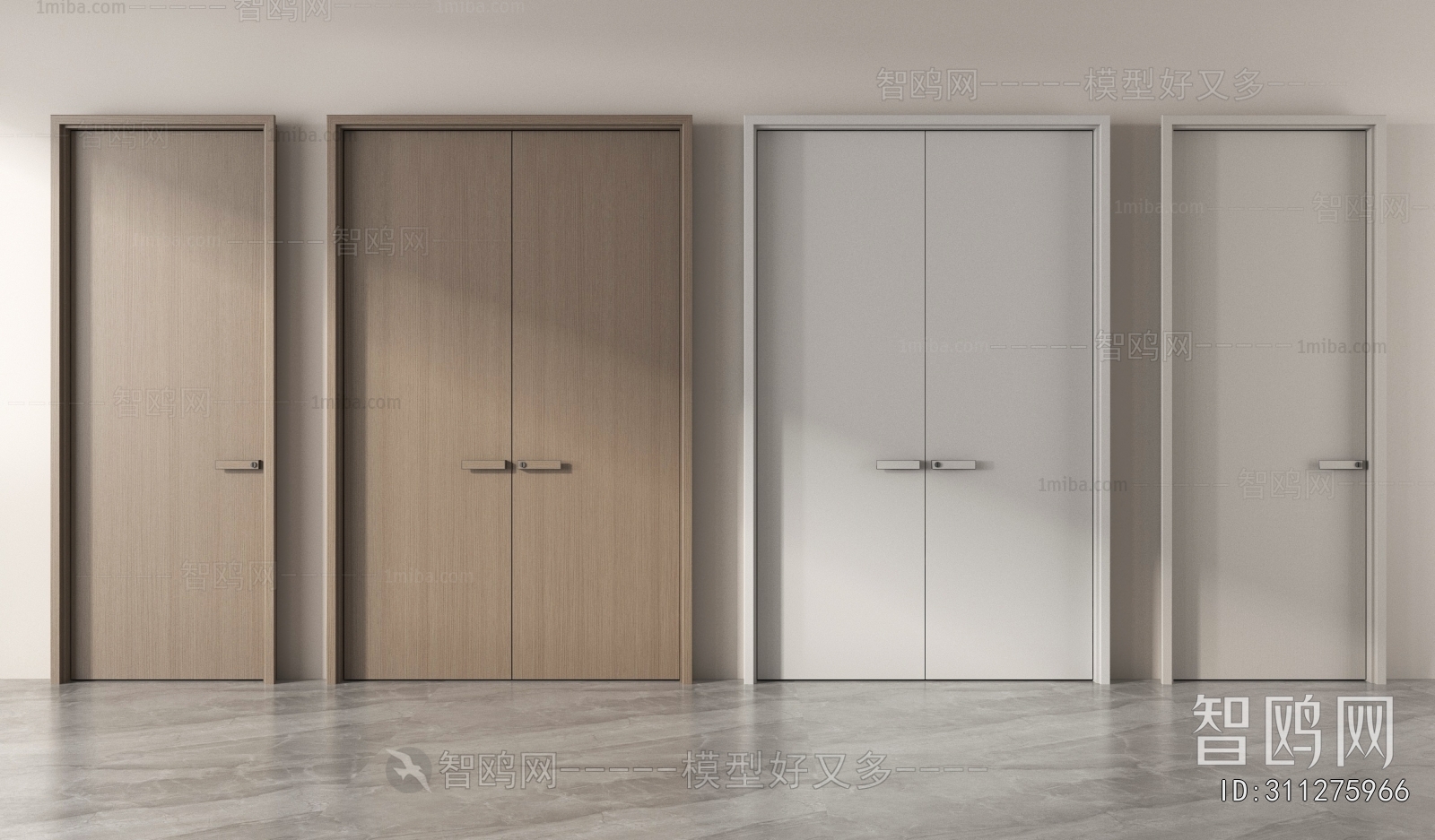 Modern Double Door
