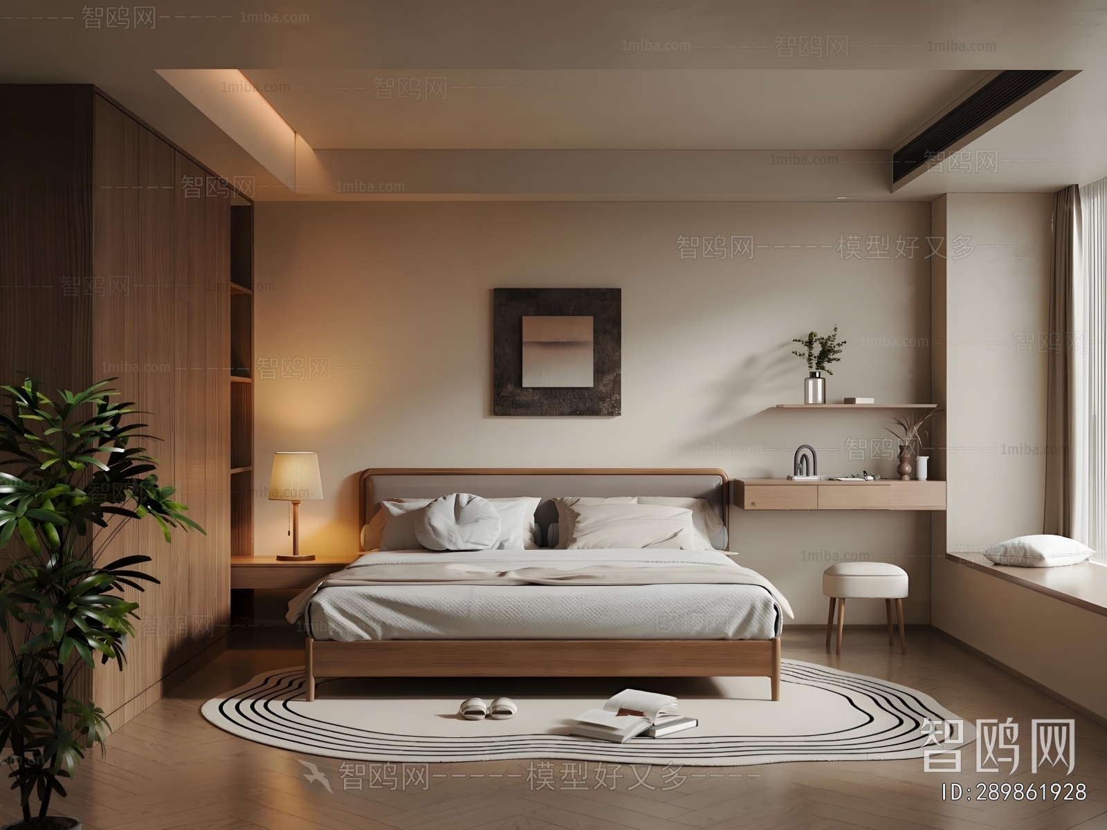 Wabi-sabi Style Bedroom