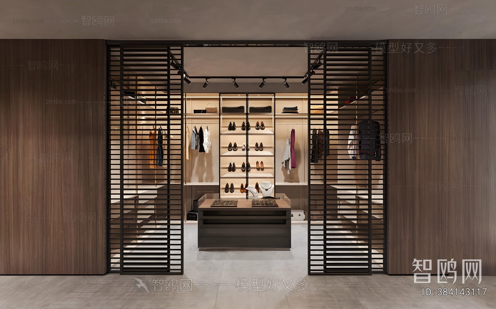 Modern Clothes Storage Area