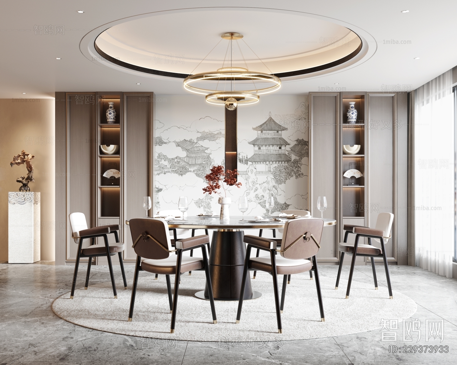 New Chinese Style Dining Room