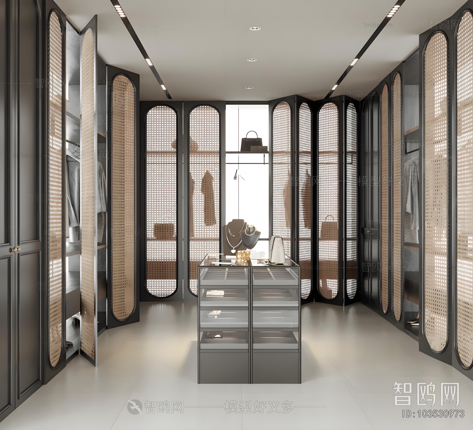 Modern Clothes Storage Area