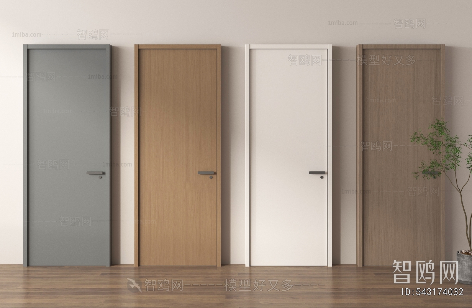 Modern Single Door