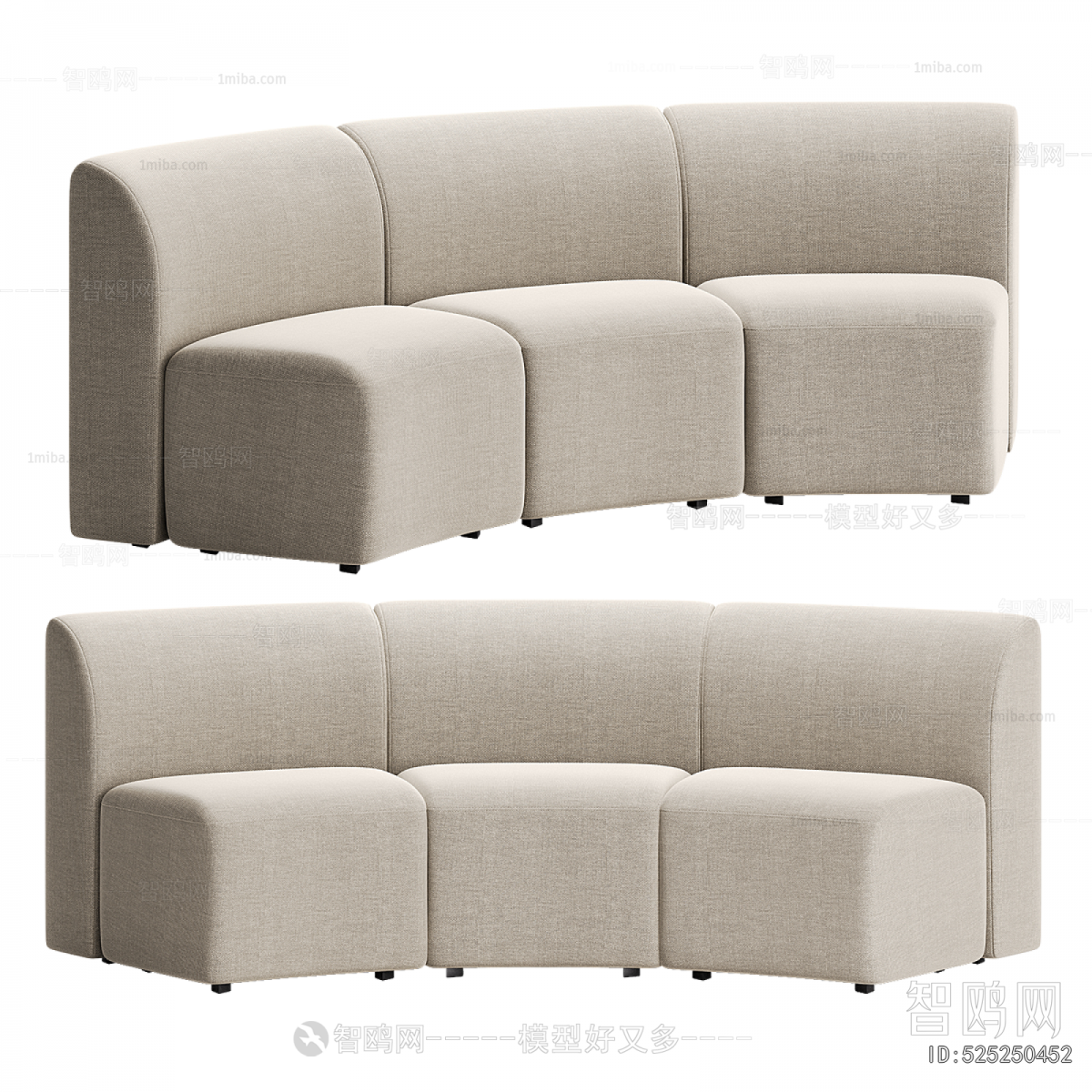 Modern Curved Sofa