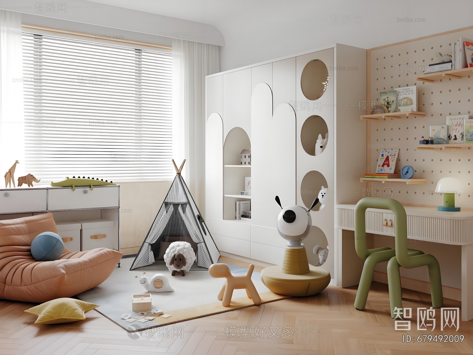 Modern Children's Room Activity Room