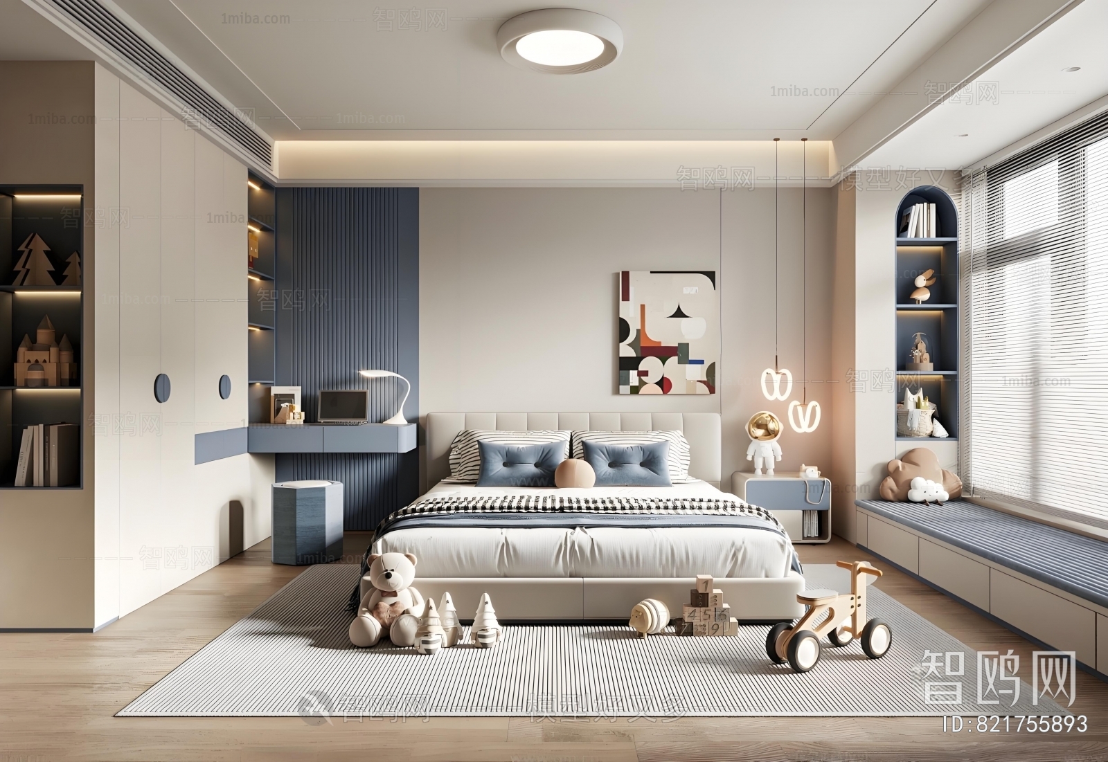 Modern Boy's Room And Son's Room