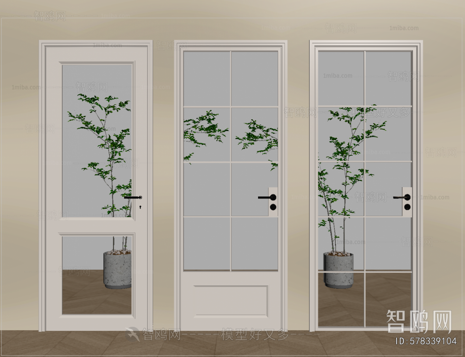 French Style Single Door