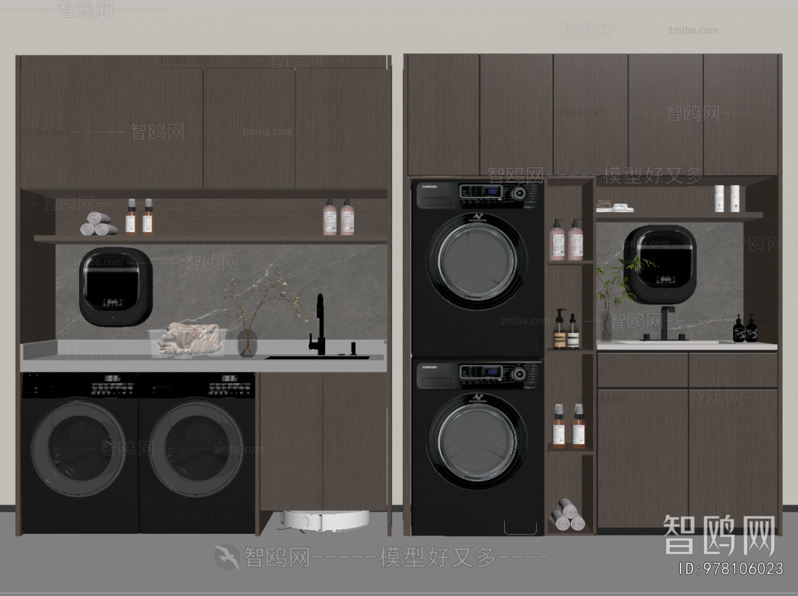 Modern Laundry Cabinet