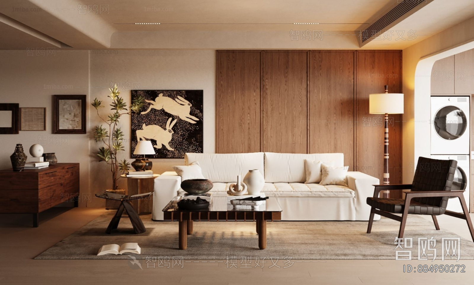 Wabi-sabi Style A Living Room