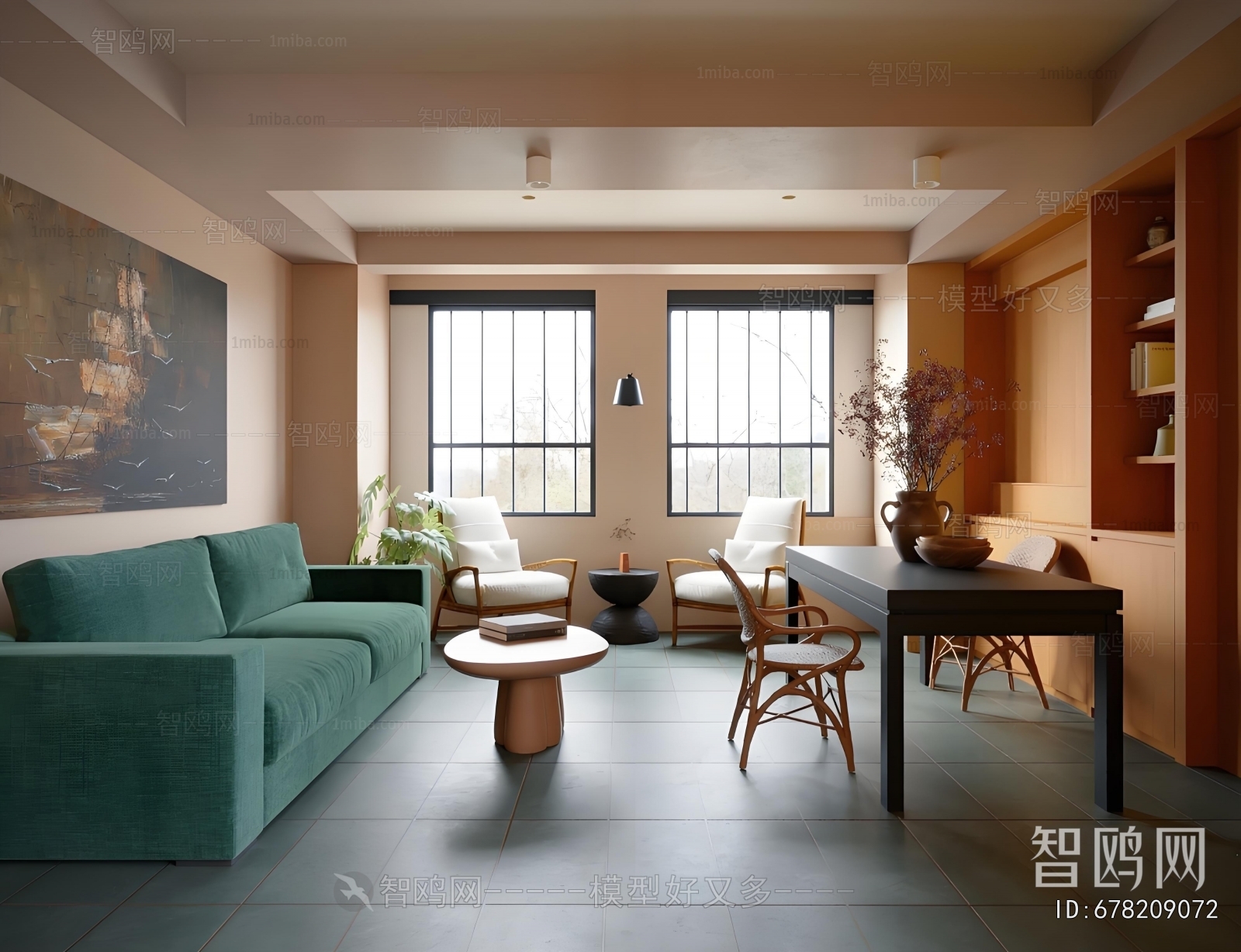 Wabi-sabi Style A Living Room