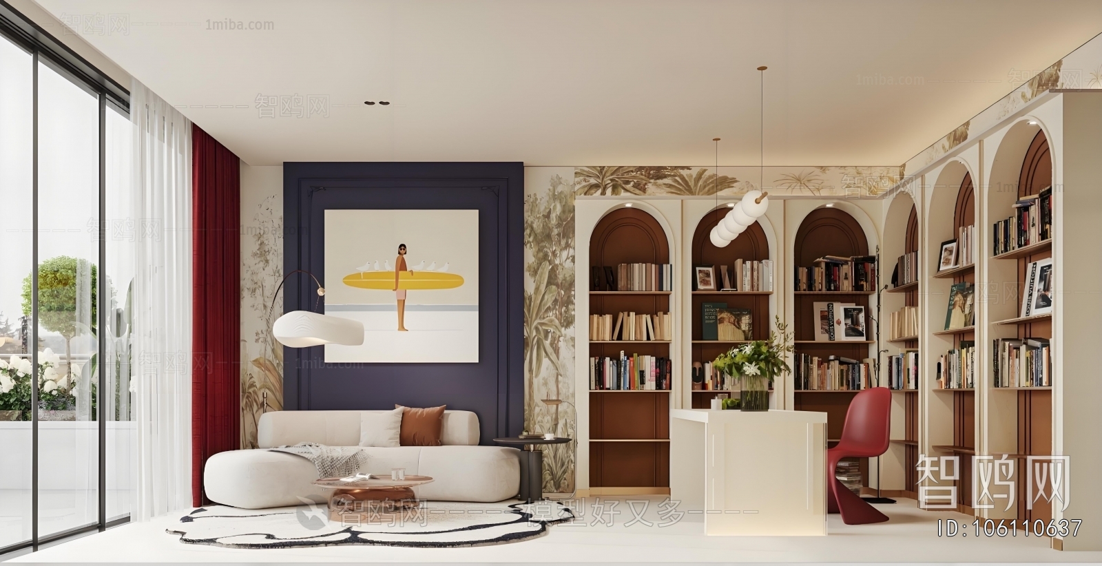 French Style Study Space