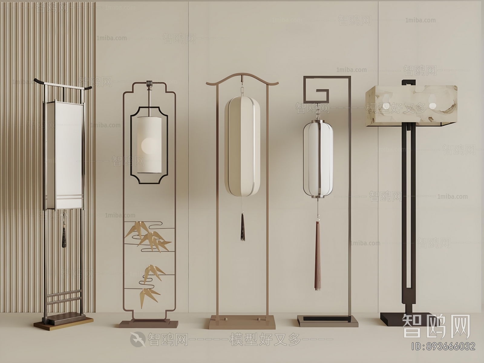 New Chinese Style Floor Lamp