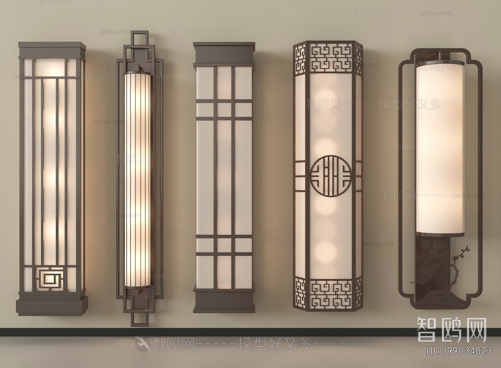 New Chinese Style Wall Lamp