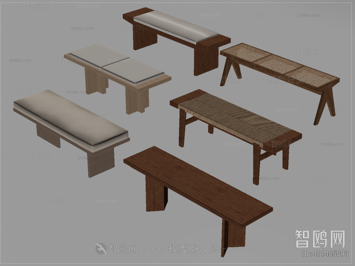 Wabi-sabi Style Bench