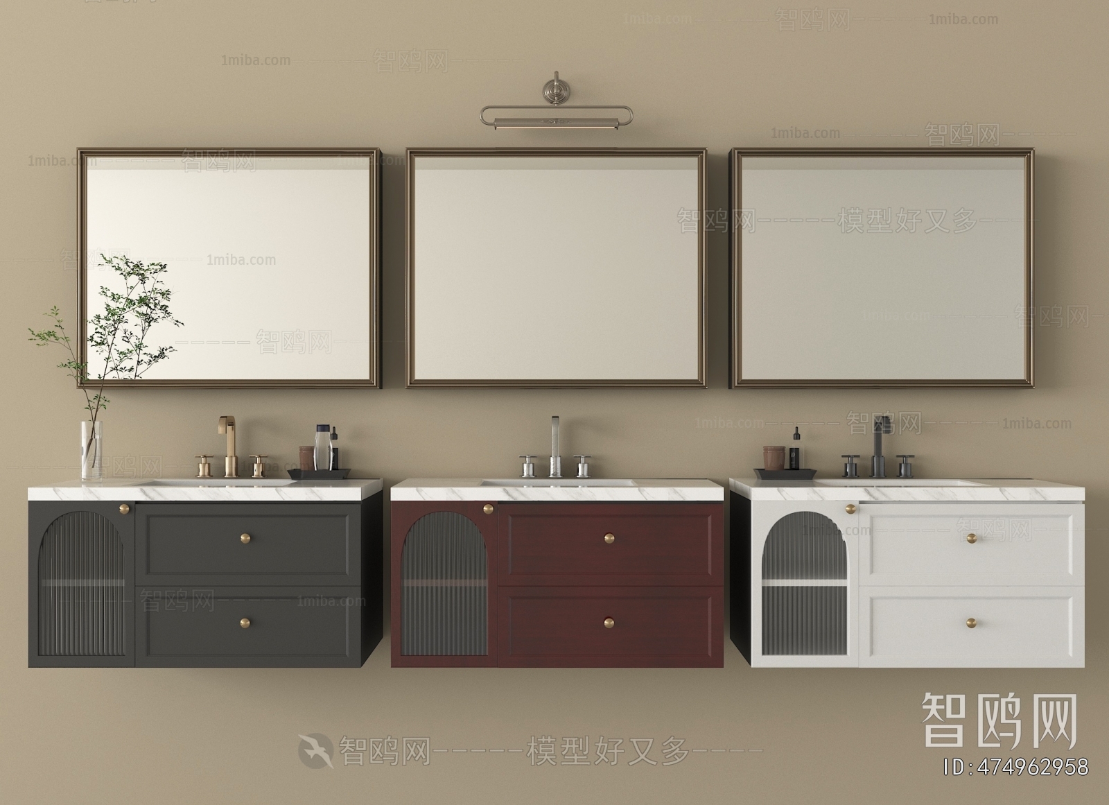 French Style Bathroom Cabinet