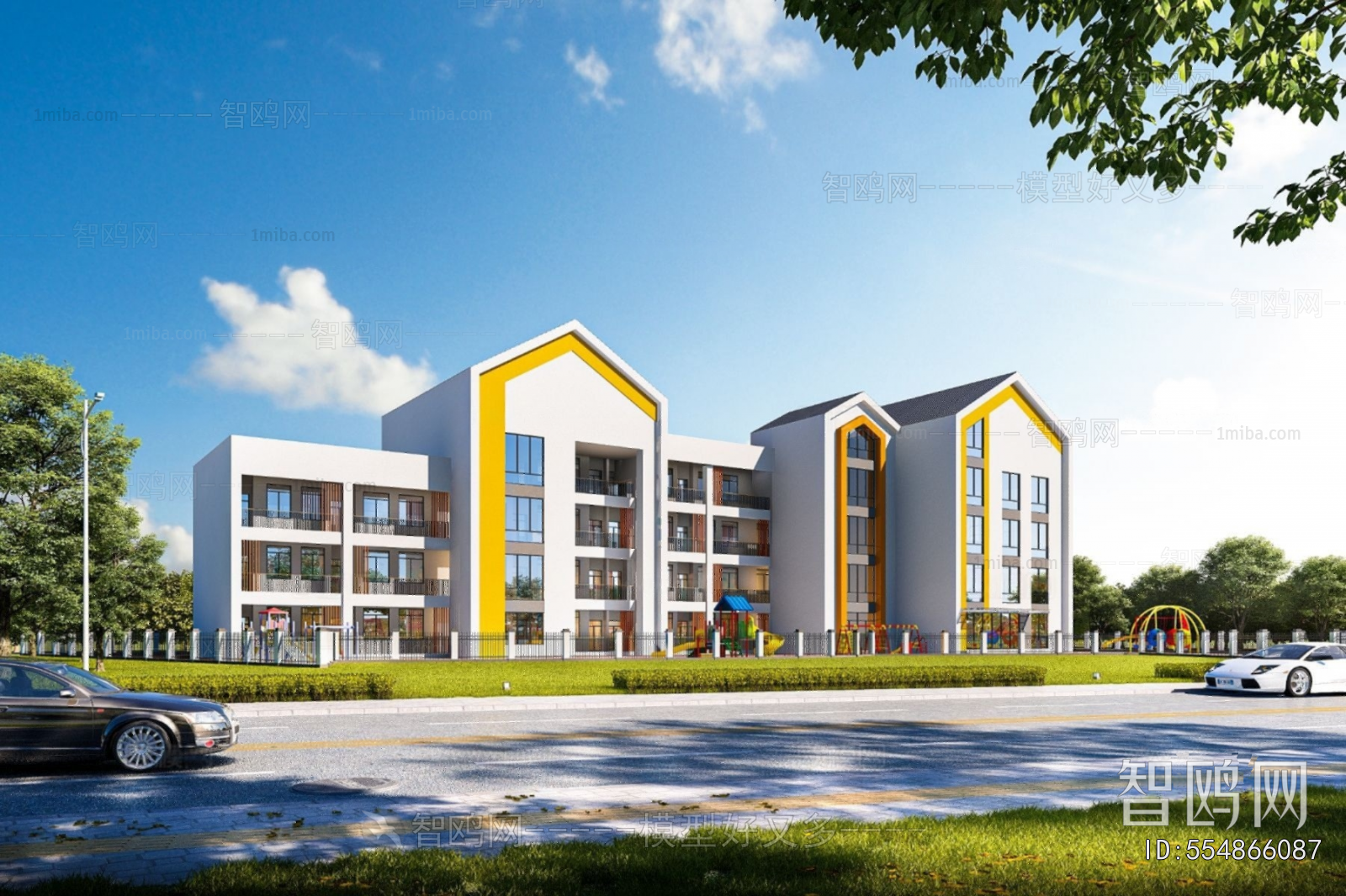 Modern School Building