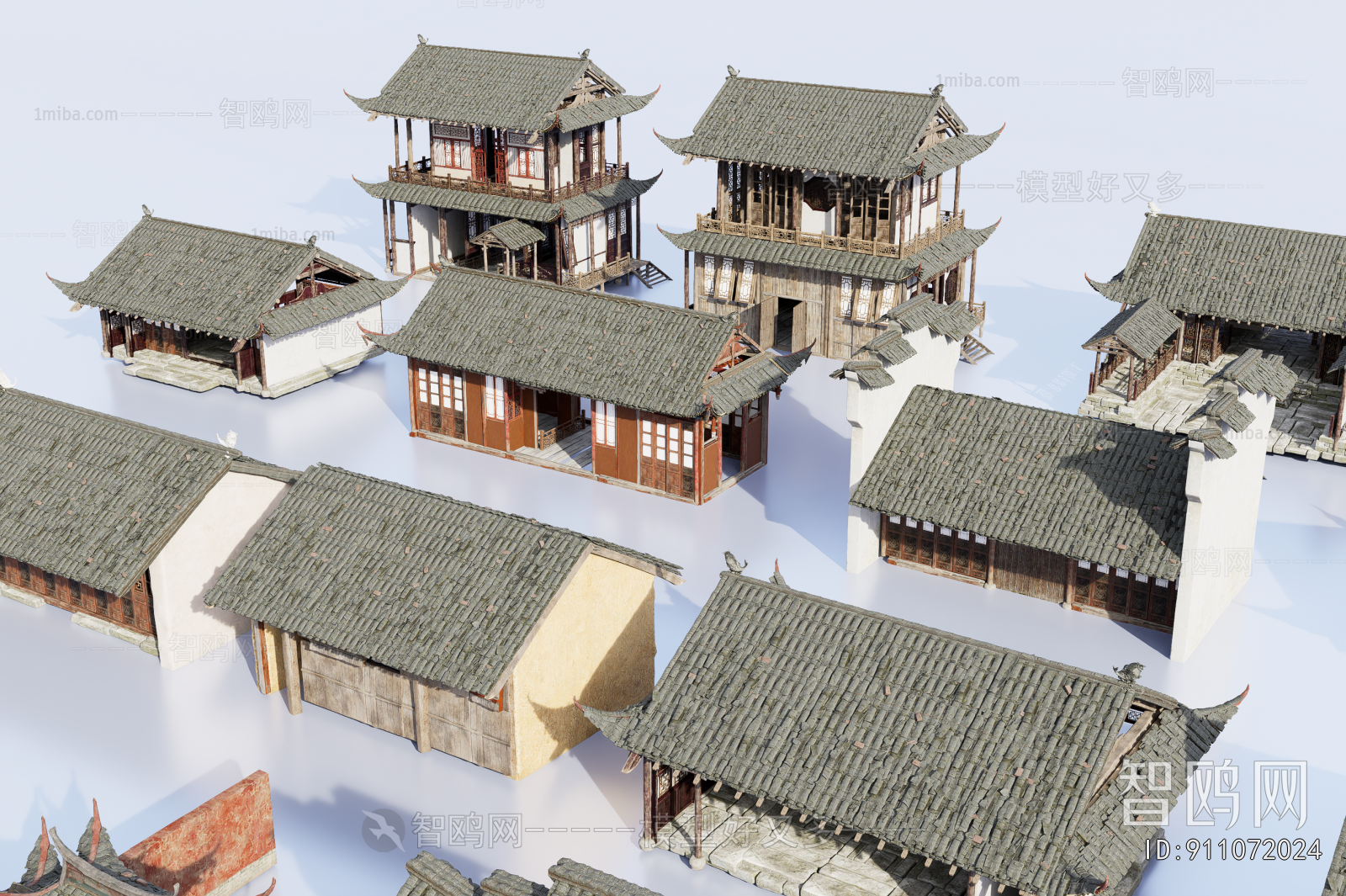Chinese Style Ancient Architectural Buildings