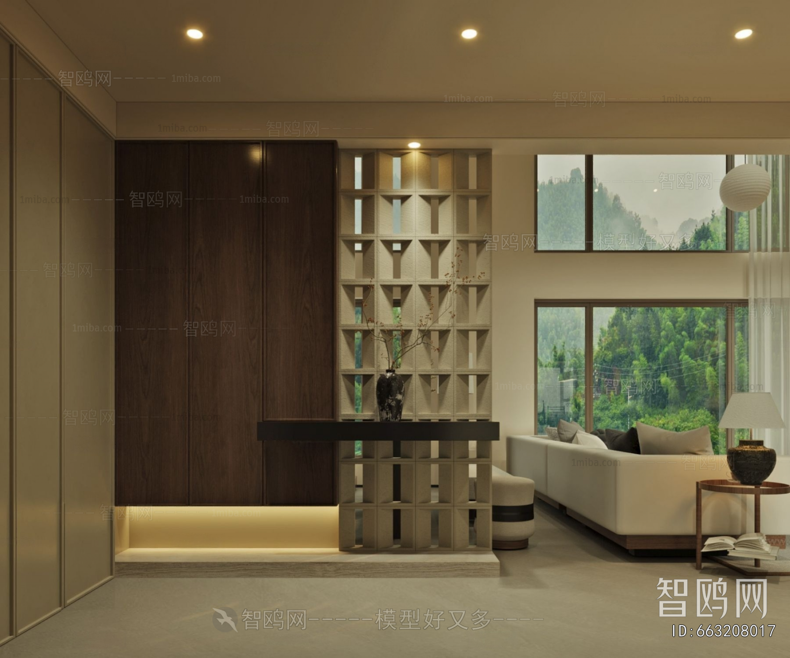 Wabi-sabi Style A Living Room