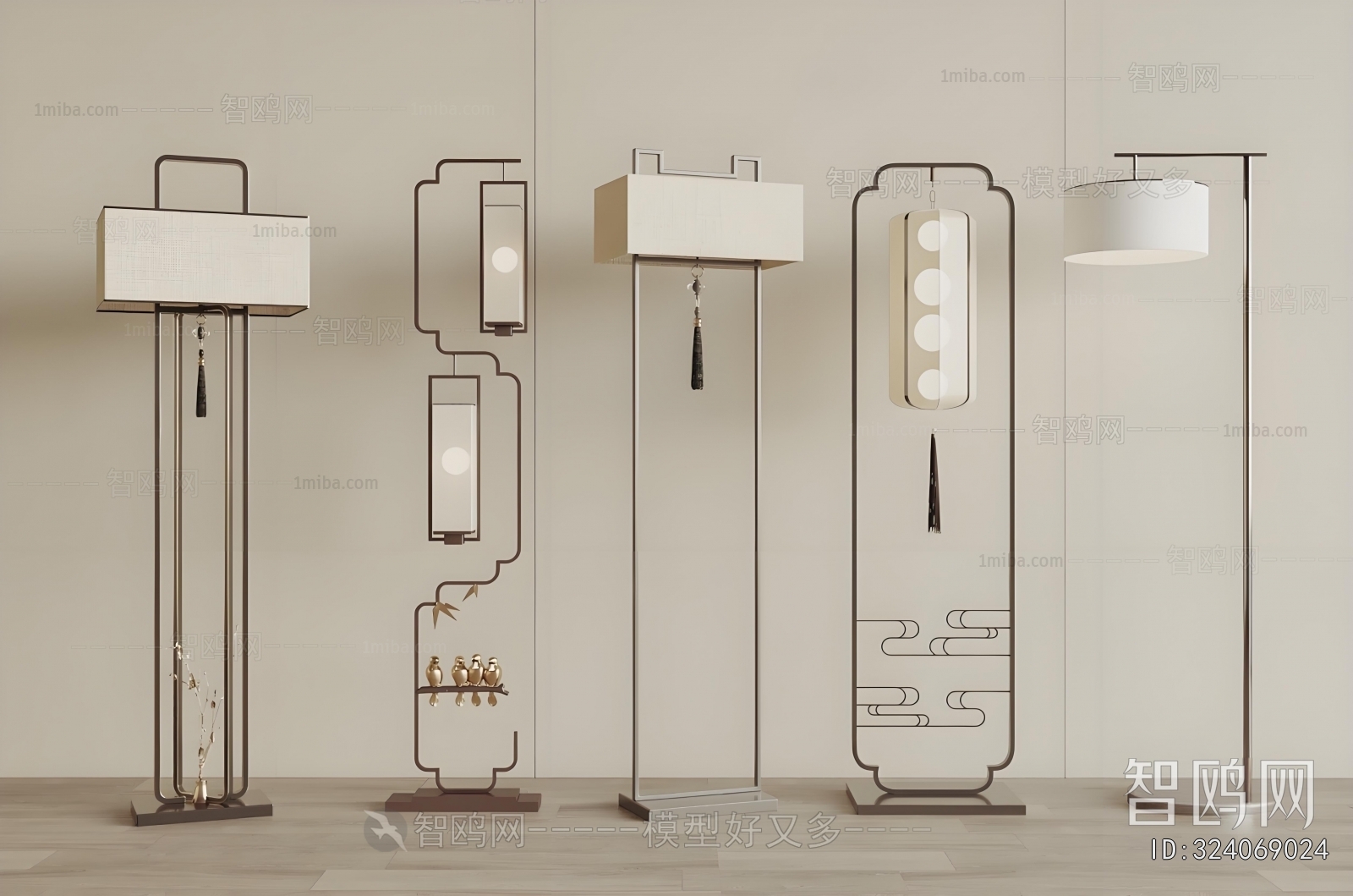 New Chinese Style Floor Lamp