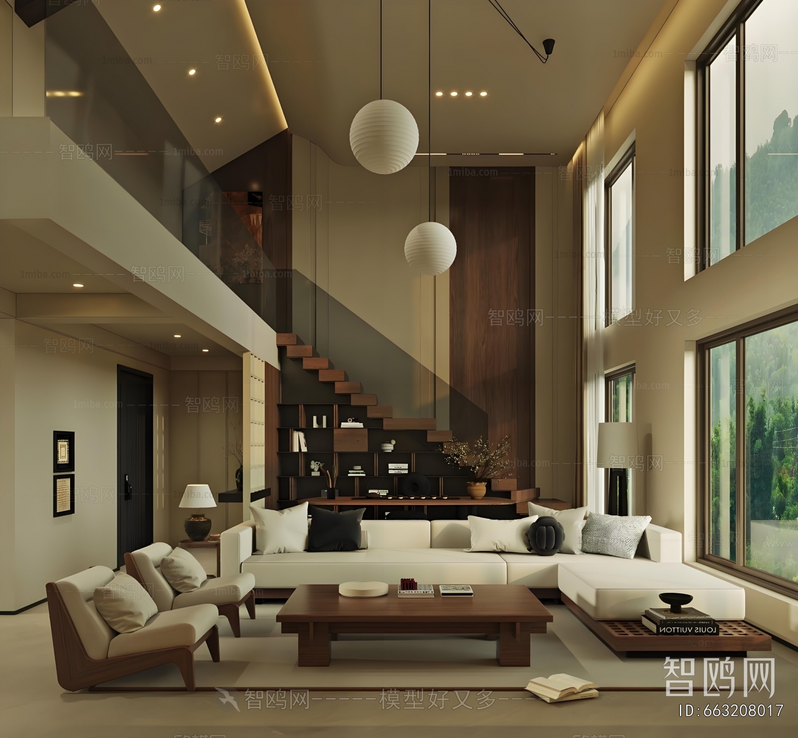 Wabi-sabi Style A Living Room