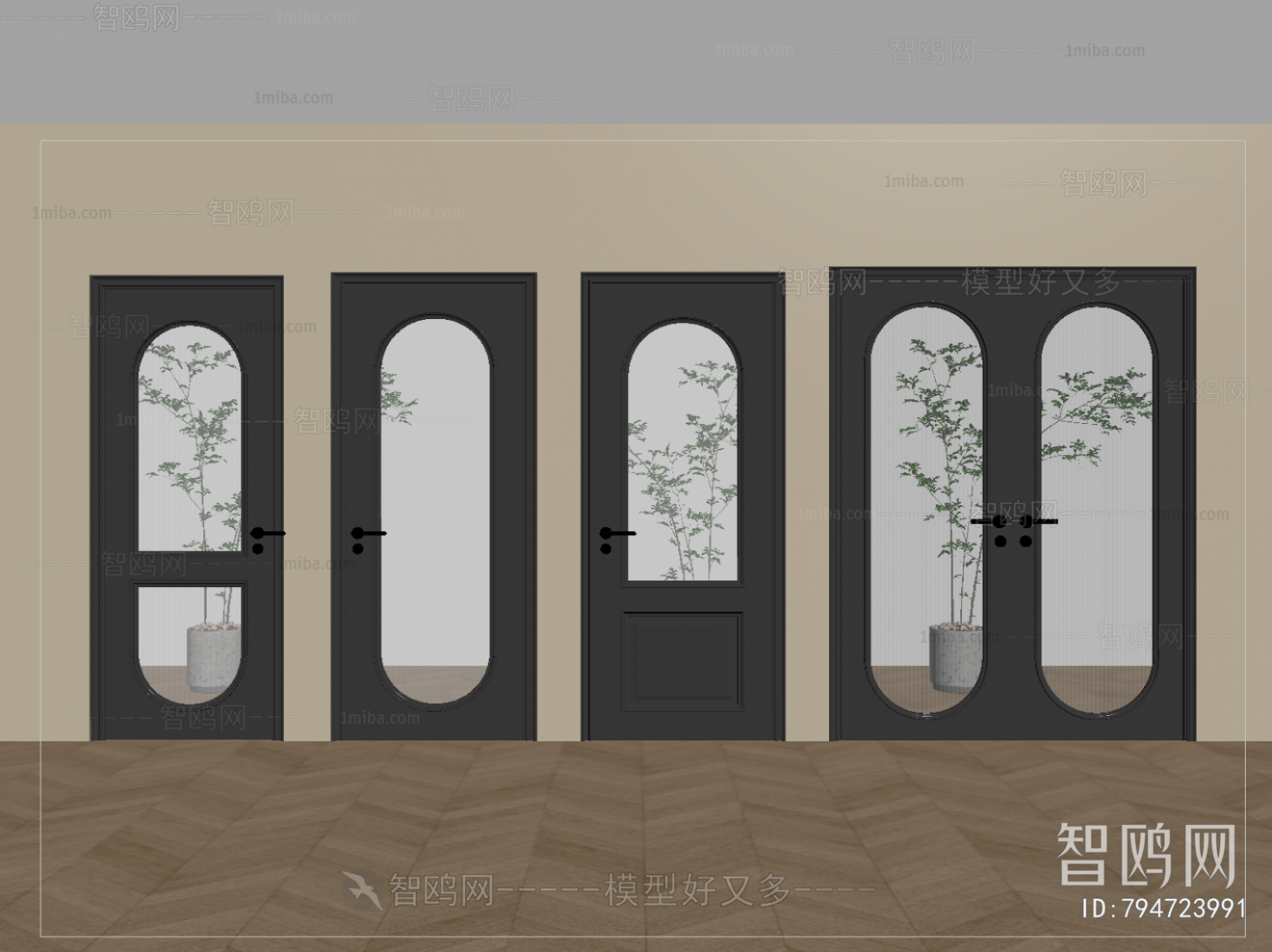 French Style Single Door