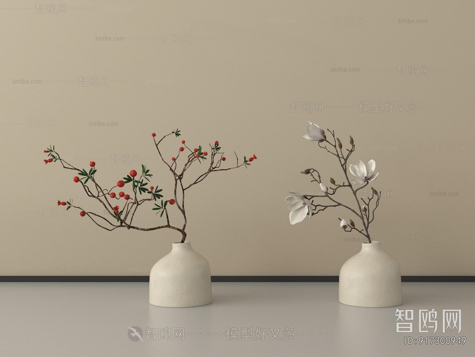 Wabi-sabi Style Flower Arrangement