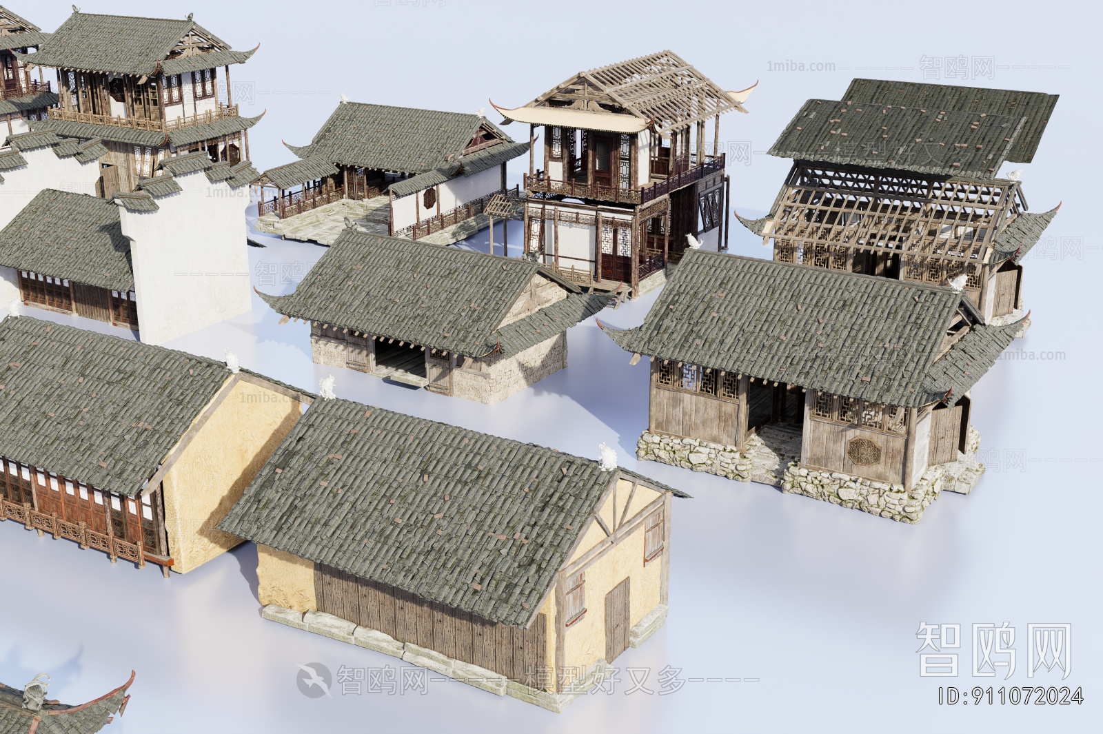 Chinese Style Ancient Architectural Buildings