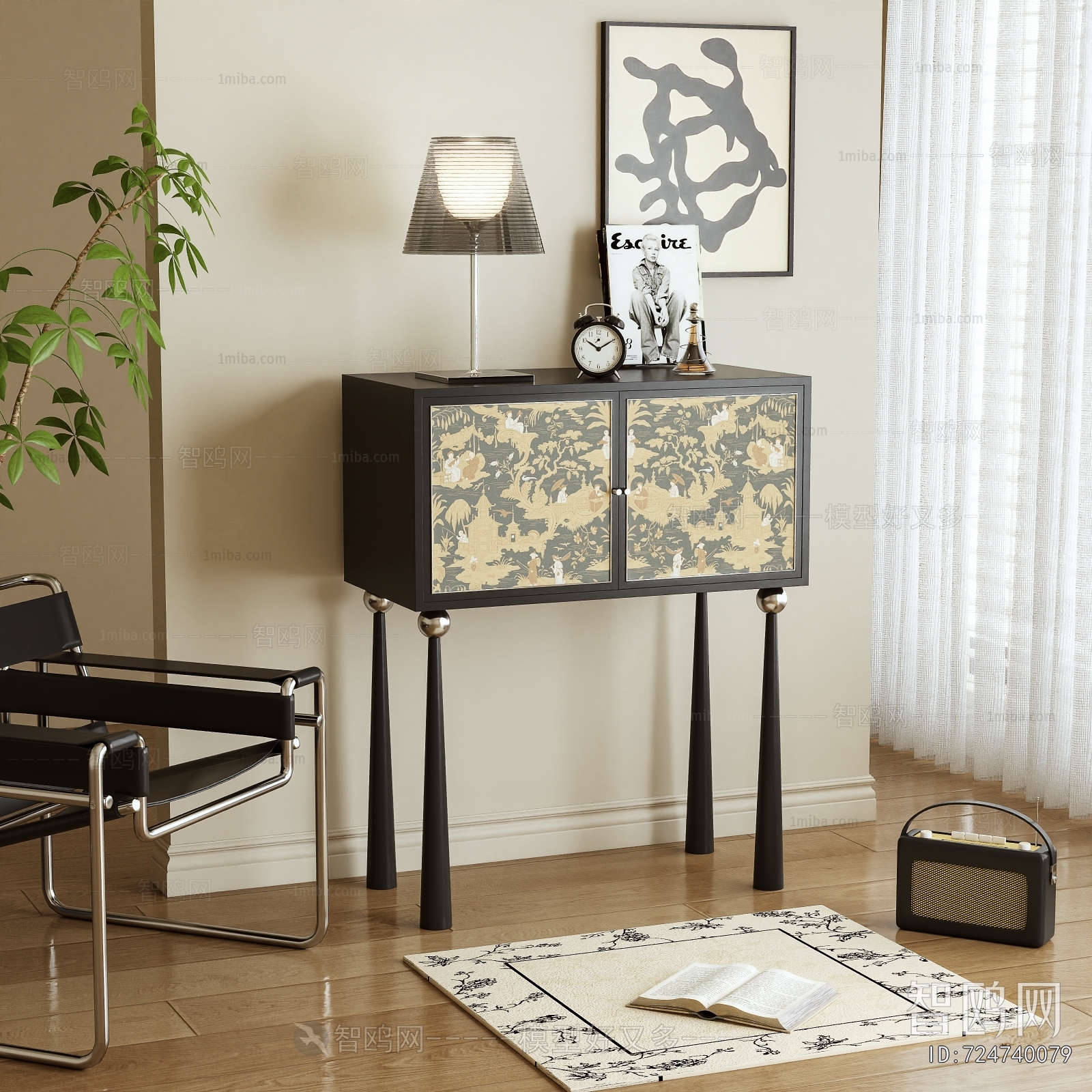 French Style Entrance Cabinet