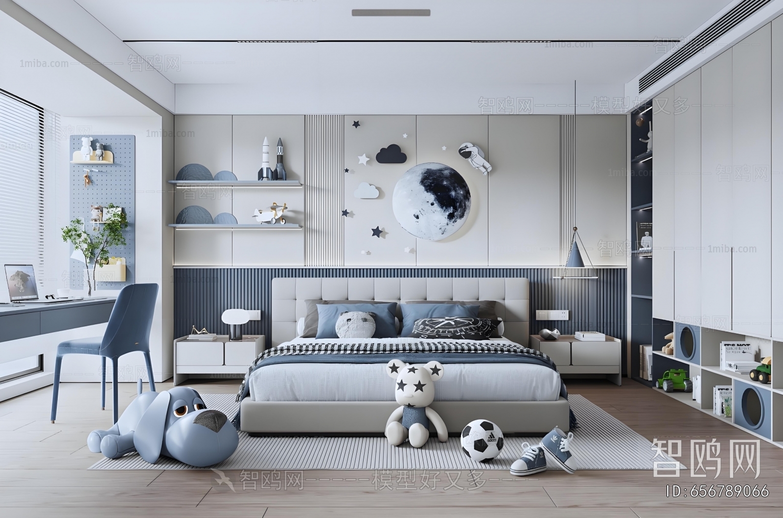 Modern Boy's Room And Son's Room